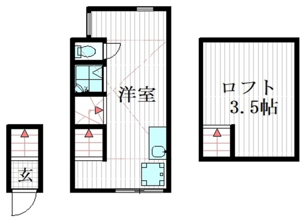 エンジェルハウスの物件間取画像